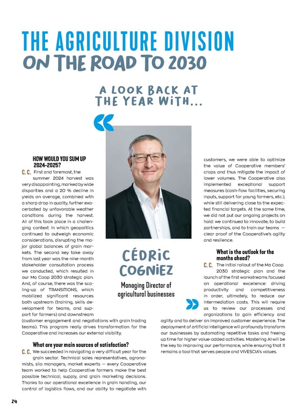 Entrepreneurial Ambition - VIVESCIA Integrated Report 2024-2025 - Page 26