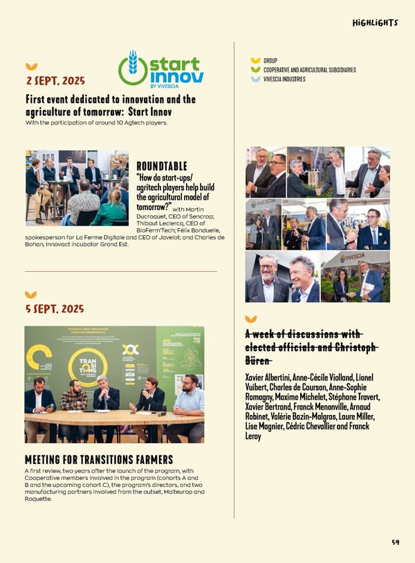 Entrepreneurial Ambition - VIVESCIA Integrated Report 2024-2025 - Page 61