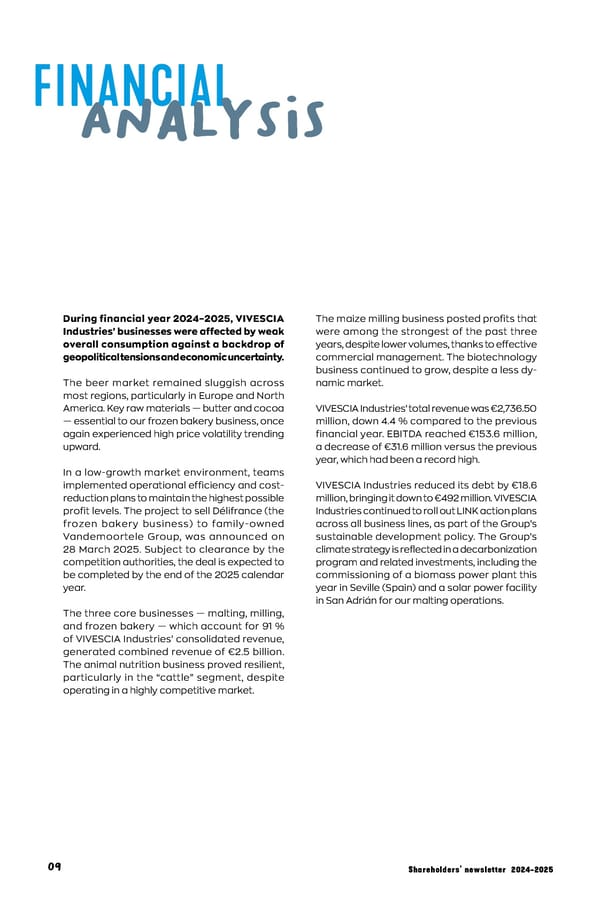 VIVESCIA Shareholders' Newsletter - Page 8