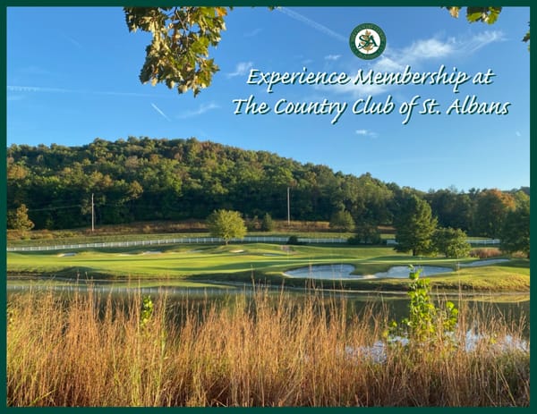 Membership at The Country Club of St. Albans - Page 1