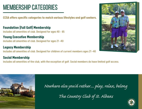 Membership at The Country Club of St. Albans - Page 9