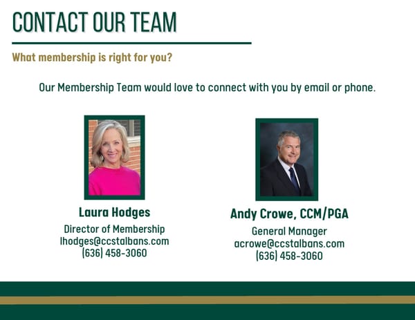 Membership at The Country Club of St. Albans - Page 10